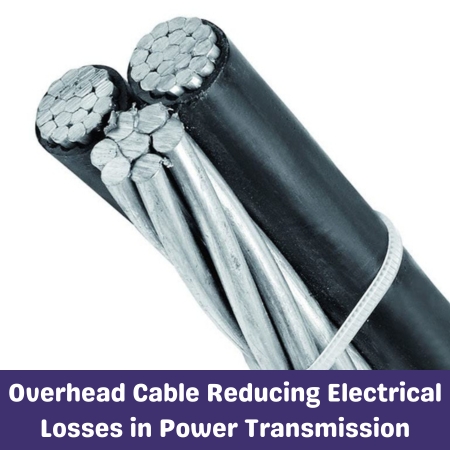 Overhead Cable Reducing Electrical Losses in Power Transmission