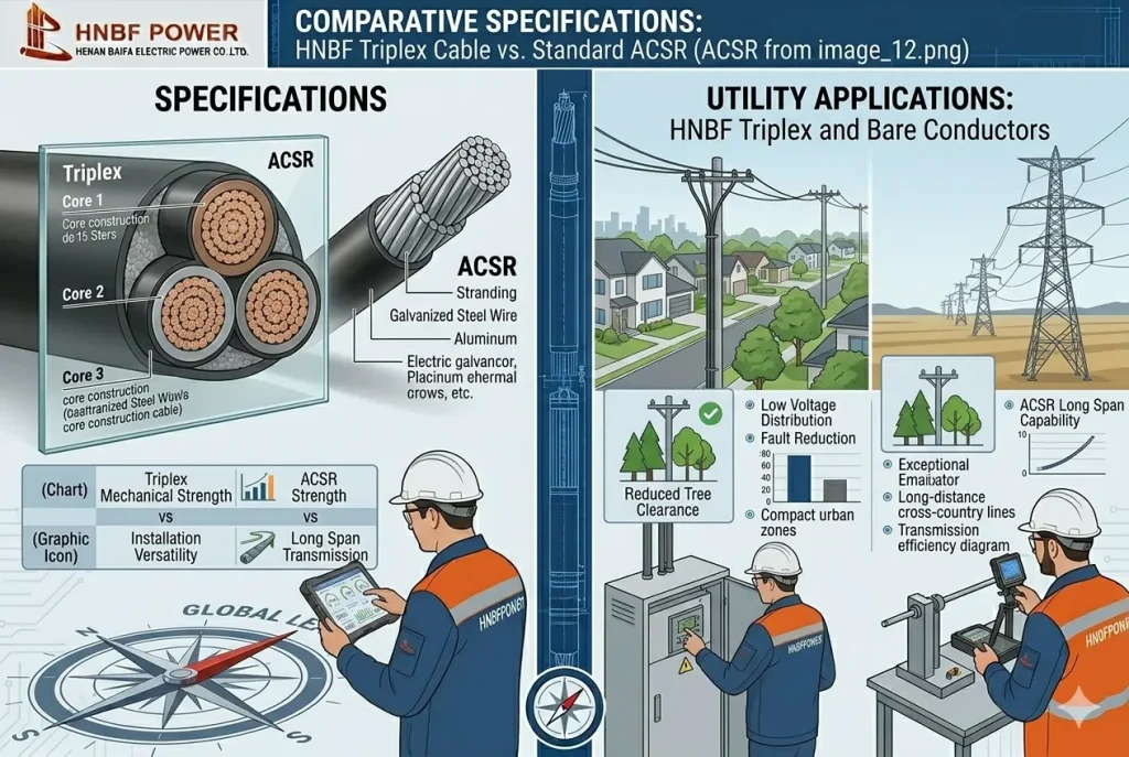 Triplex Cable Support Types Triplex Cable for Low Voltage Power Distribution Systems